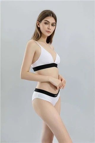 Nadměrná velikost žebrovaný Bralette